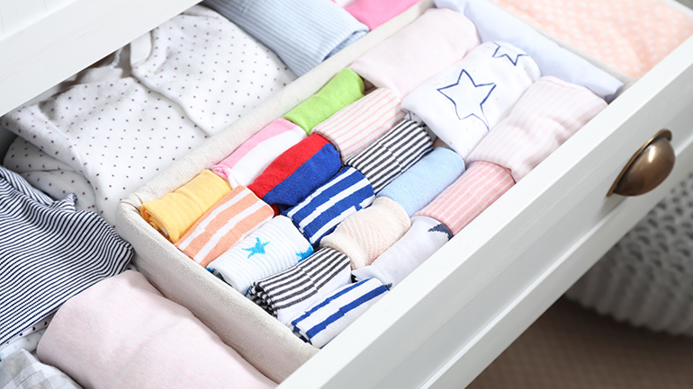 Organised clothes storage